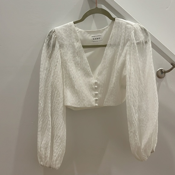 Sabo Skirt Tasmin Top in White - Picture 5 of 7